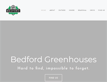 Tablet Screenshot of bedfordgreenhouses.com